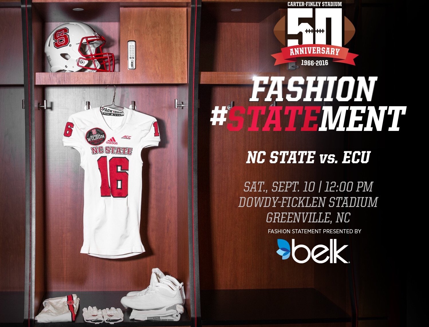 NC State Wearing White-White-Red Combo vs. ECU - Pack Insider