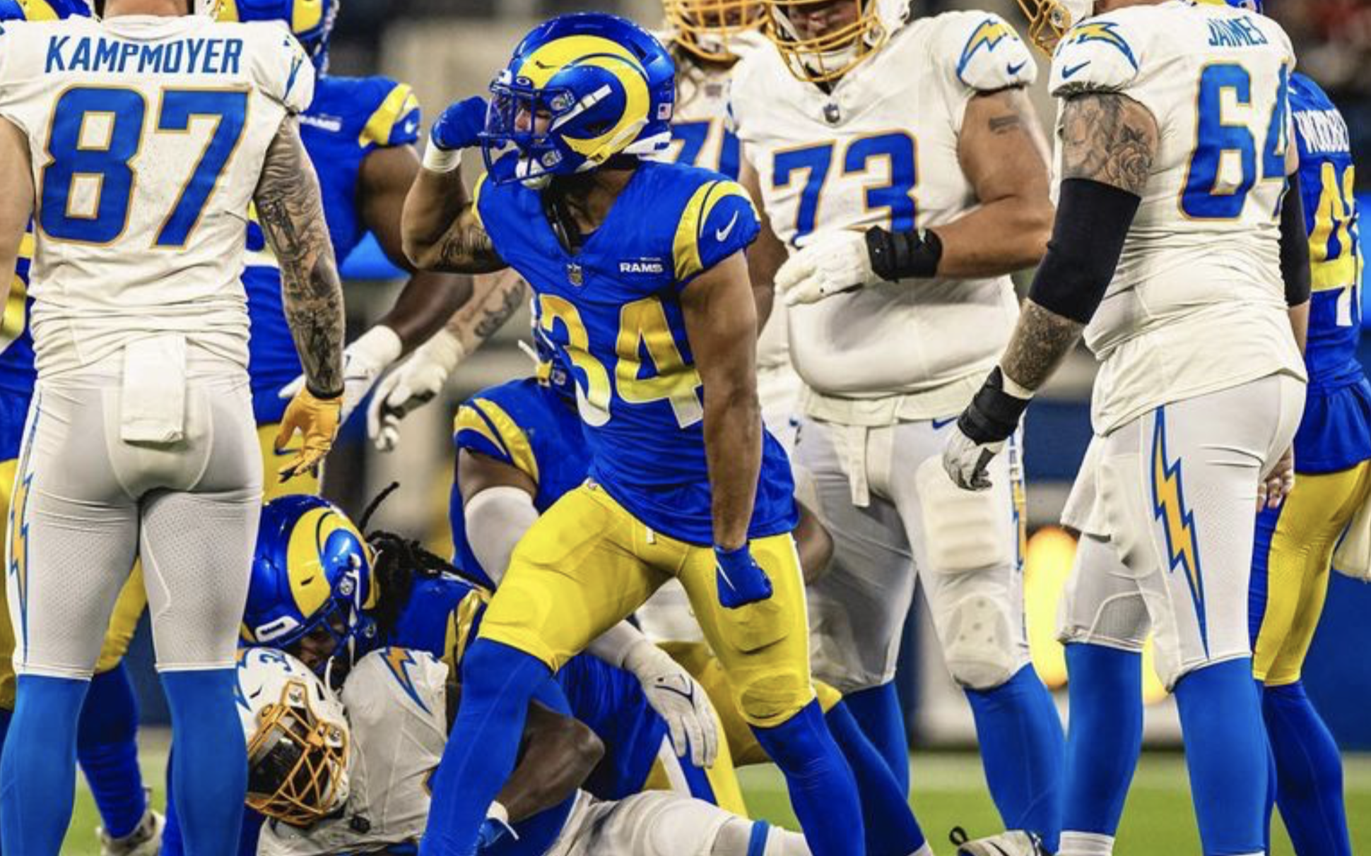 Rams sign 14 players to practice squad